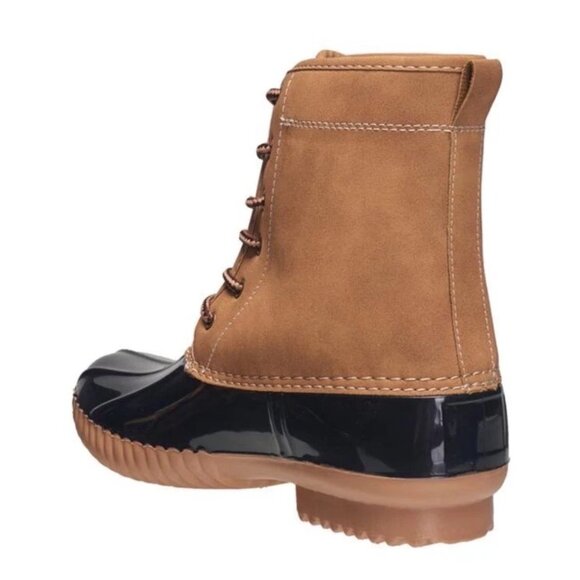 C&C California Women's "Duckie" Lace-up Boots in Cognac Size 6.5 - Picture 4 of 5